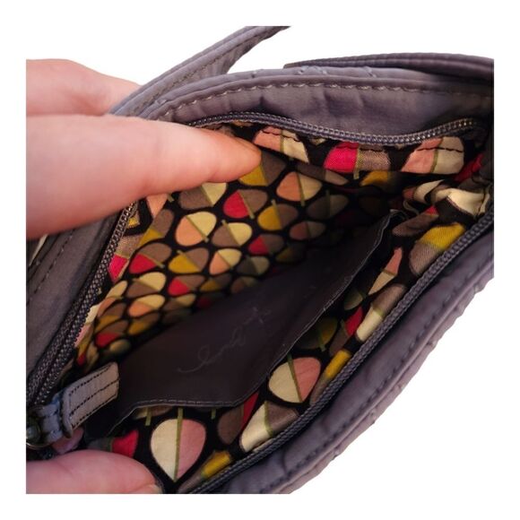 NWT Vera Bradley Gray Quilted Crossbody - Picture 7 of 7